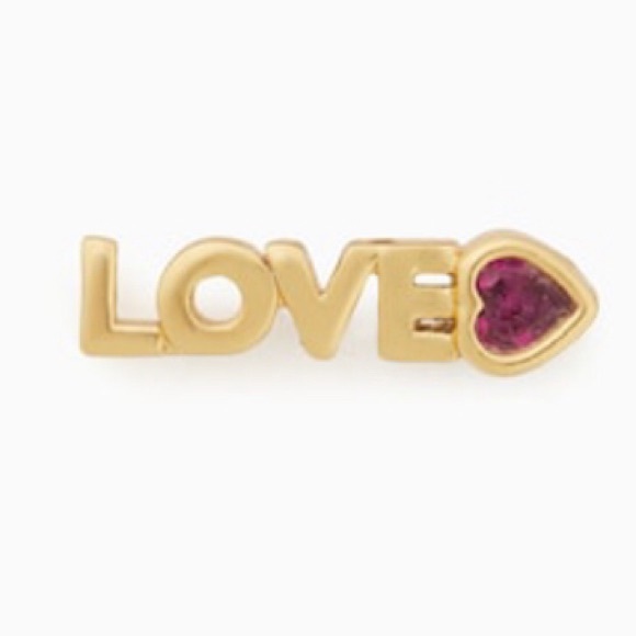 LOVE ❤️ Kate Spade Stud Earrings Love You ❤️, Mom Love Mini Studs Cute Jewelry - Picture 4 of 5